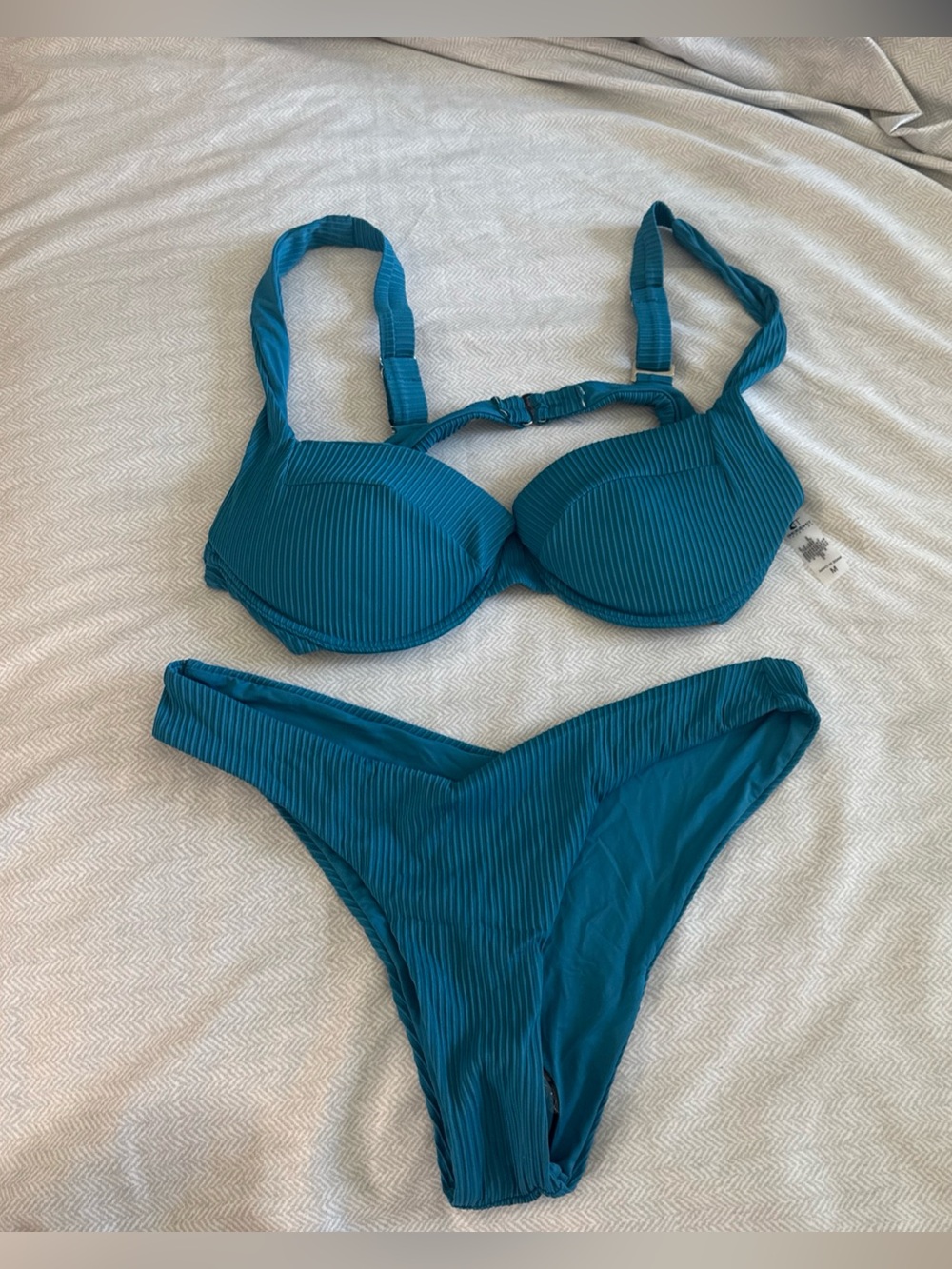 Tinibikini Swimwear Set Bikini Blue 2 Piece New with Tags M Swim Suit